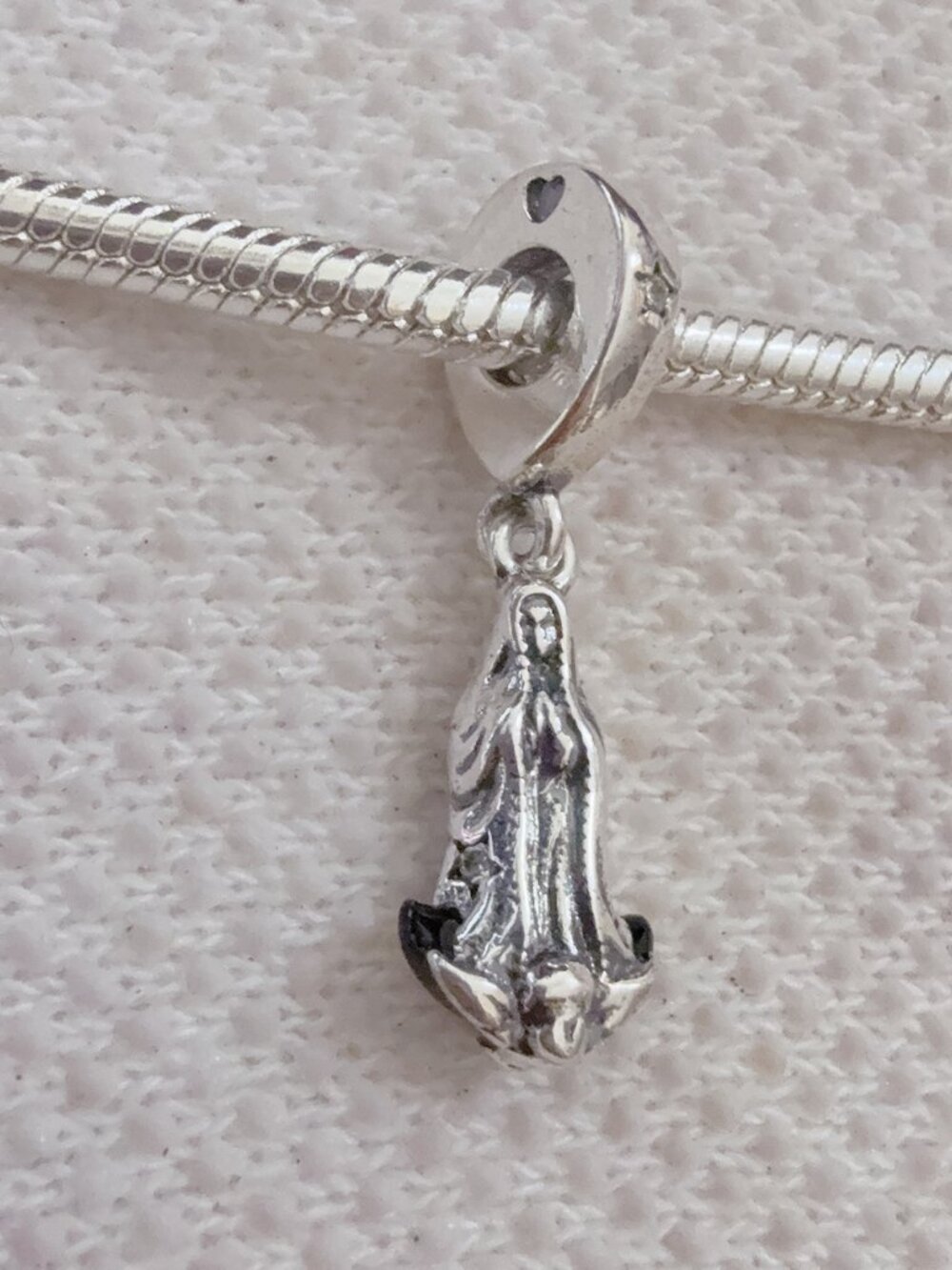 Virgin of Guadalupe Motif Dangle Charm, Virgin Mary Charm For Pandora Bracelet